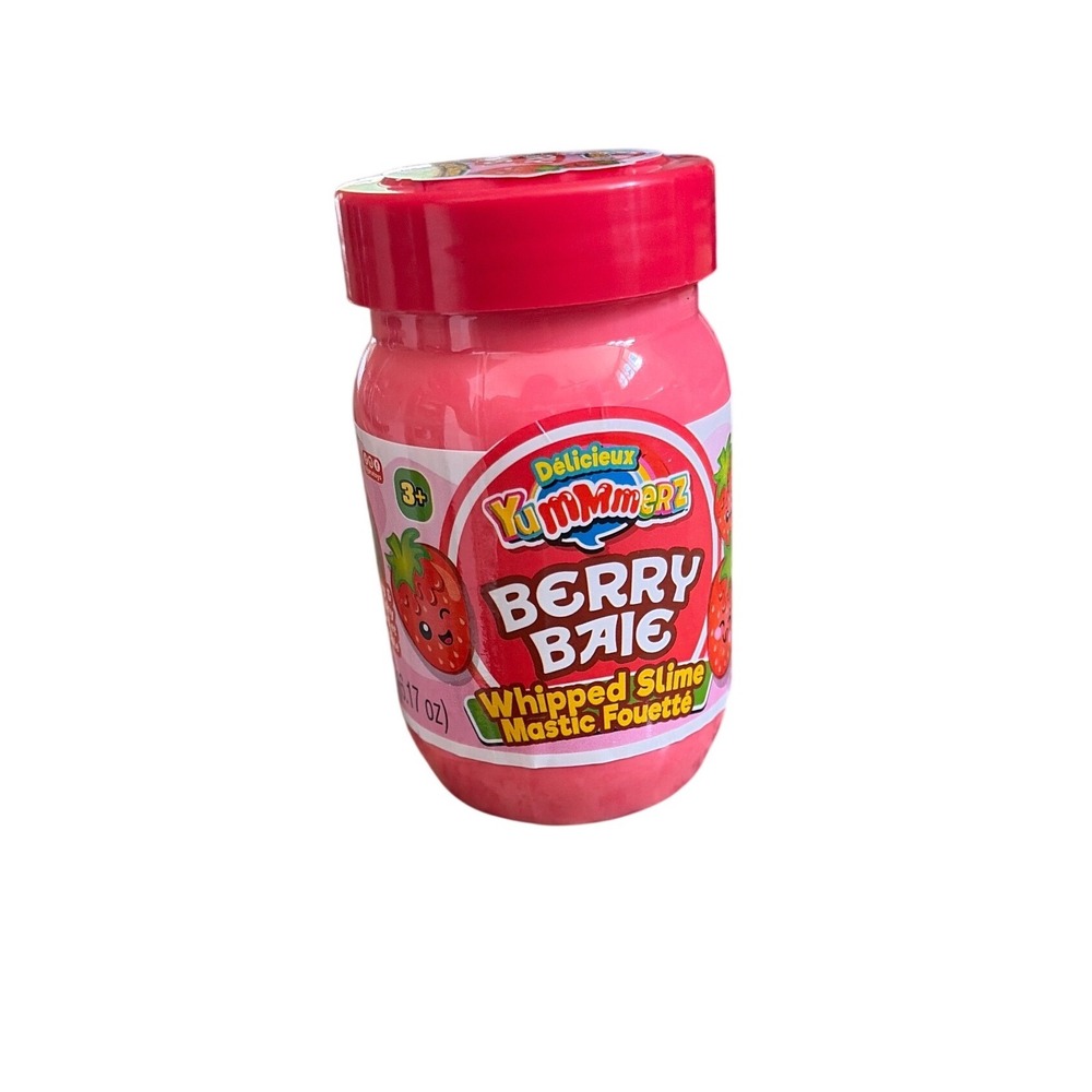 Yummmerz Berry Baie Whipped Slime Pink Strawberry Scented Putty Toy 6.17 oz